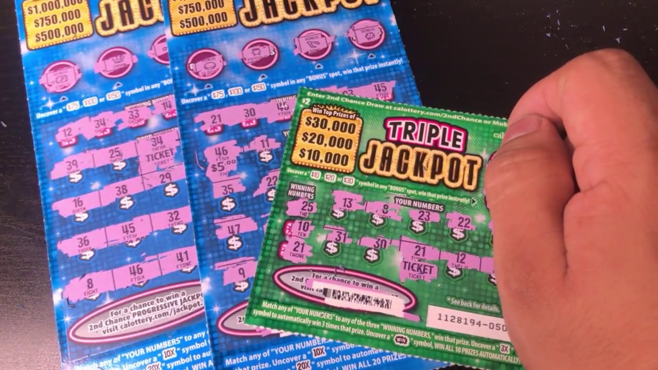 Finally a Winner! 10 Scratcher California Lottery Triple Jackpot YouTube