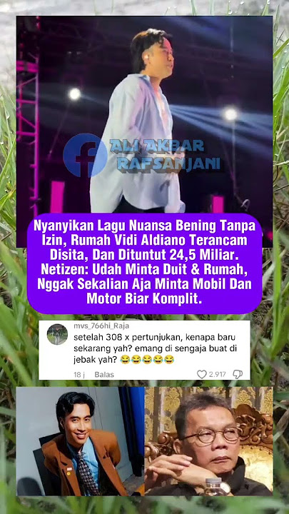 Viral.. Vidi Aldiano Nyanyikan Lagu Nuansa Bening Dituntut Rp. 24,5 Miliar #vidialdiano #viralvideo