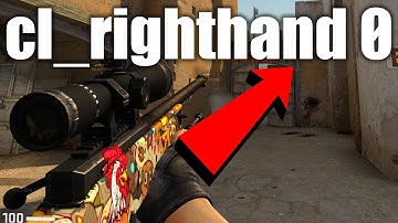 How to become left handed in CSGO | cl_righthand 0