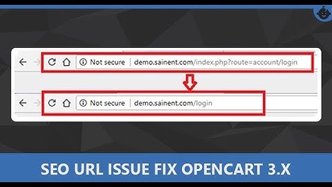 SEO URL issue fix in Opencart 3.x Ver 1.2 By Sainent