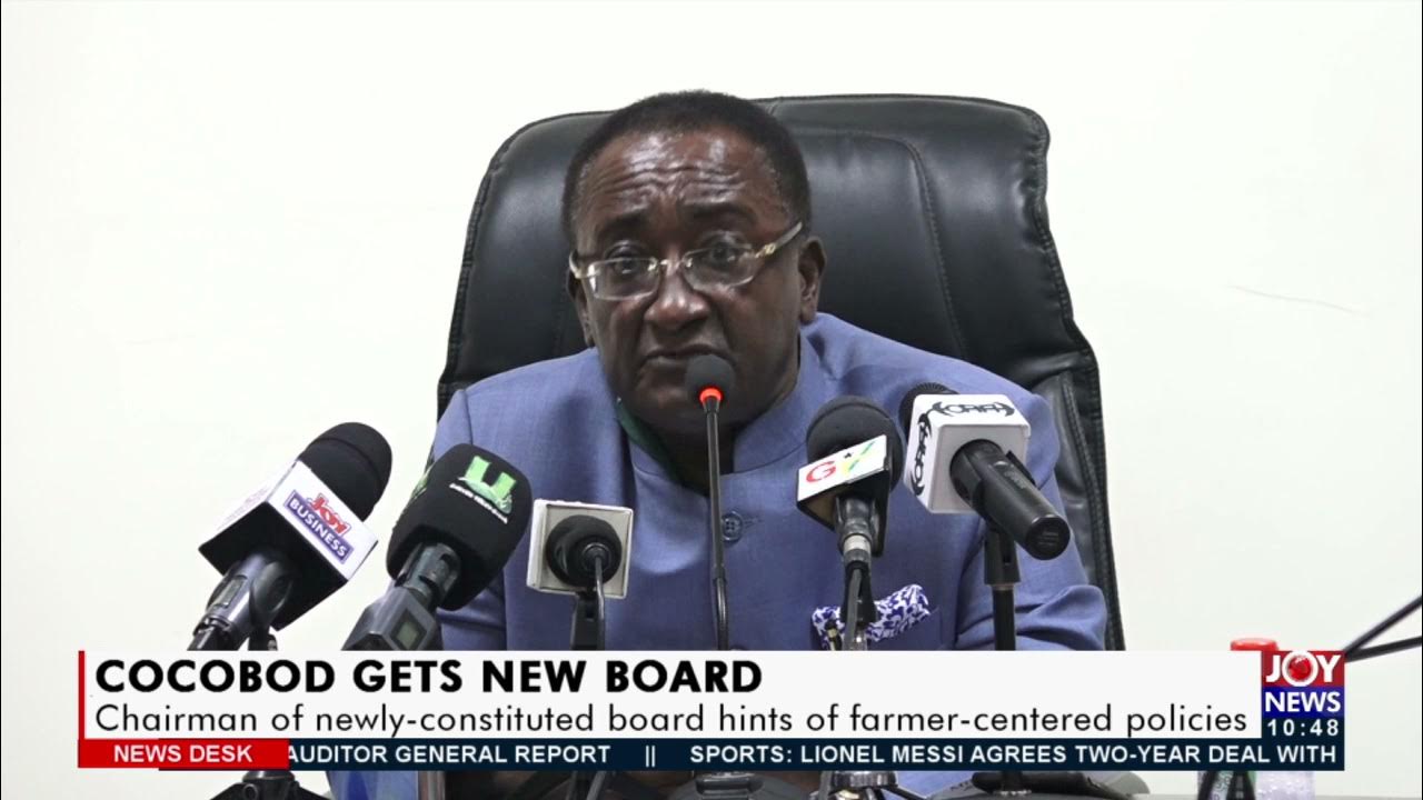 COCOBOD Gets New Board Chairman of newlyconstituted board hints of