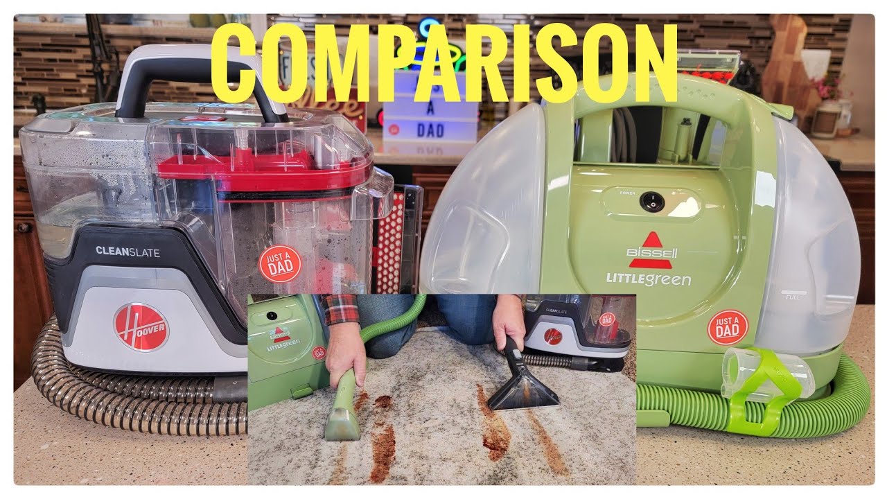 Hoover Clean Slate vs BISSELL Little Green Spot Carpet Cleaner 1400B  Comparison 