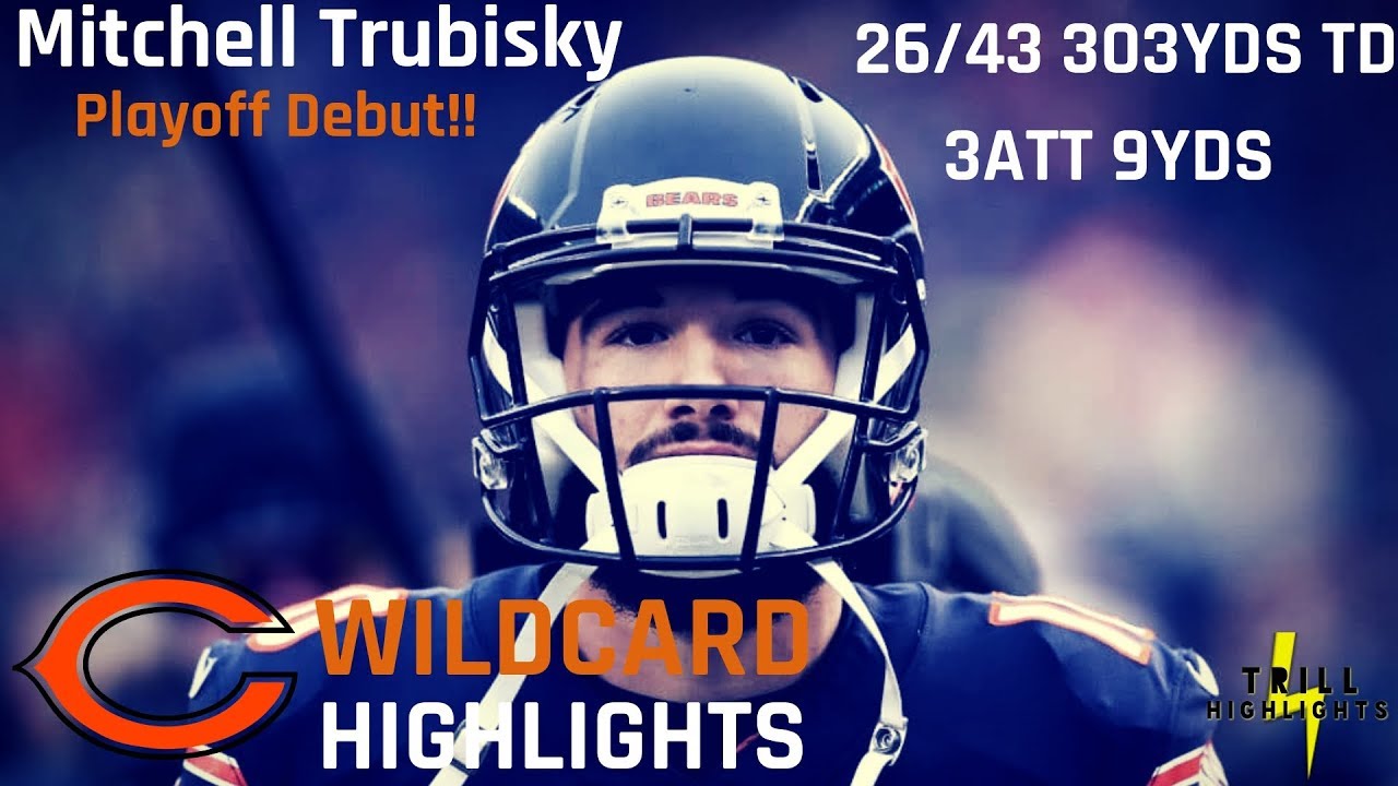 Mitchell Trubisky Wild Card Highlights | Playoff Debut 01.06.2019