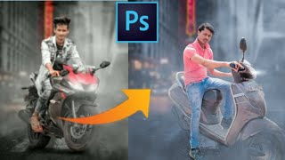 Photoshop Bike Photo Editing Vijay Mahar  Concept Bike Tutorail in photoshop screenshot 4