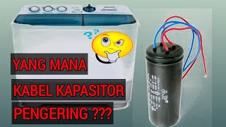 KAPASITOR 4 KABEL MESIN CUCI 2 TABUNG