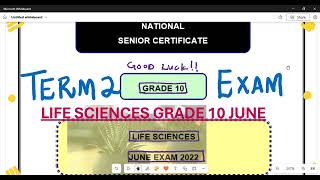 Life Sciences Grade 10 June 2023 Term 2 Exam