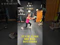 Static Lunge Med Ball Rotations