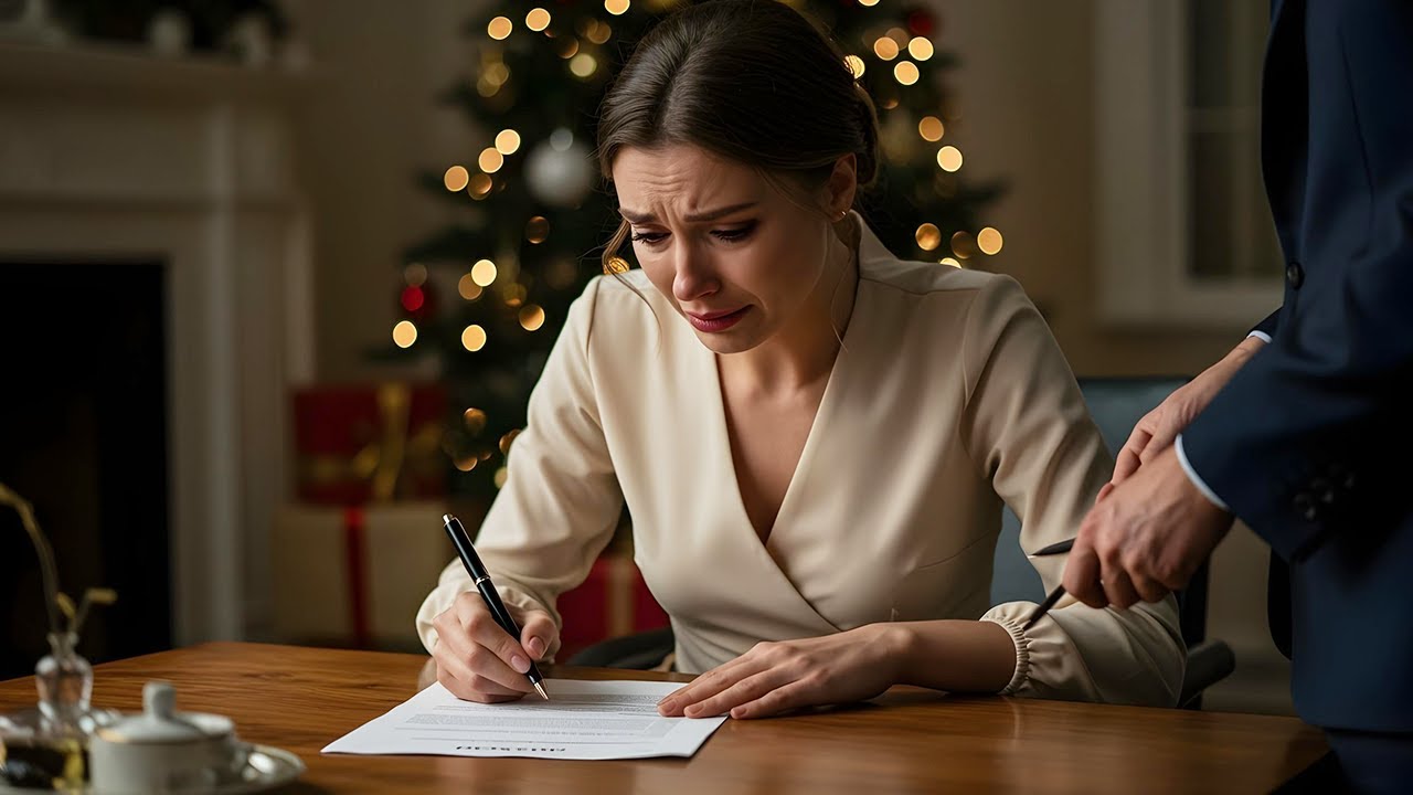 Firmò il divorzio in lacrime alla festa di Natale — senza sapere chi fosse davvero il miliardario