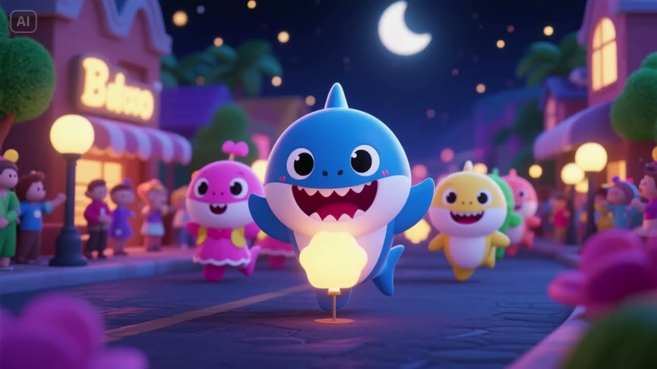 Baby Shark’s Nightlight Parade | Nursery Rhymes & Kids Songs