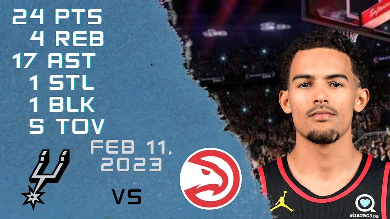 Trae Young NBA HAWKS vs SPURS REGULAR SEASON Highlights 11022023