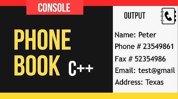 Phonebook in C++ - Mini Projects in C++