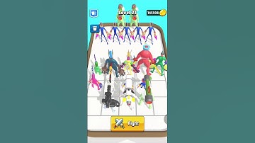 merge games chainsaw head run and merge level 21 🪚 #shorts