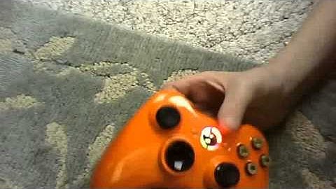Custom Orange Xbox 360 Controller