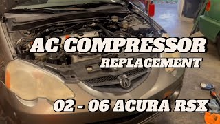 How To Replace A/C Compressor In 2002 Acura RSX!