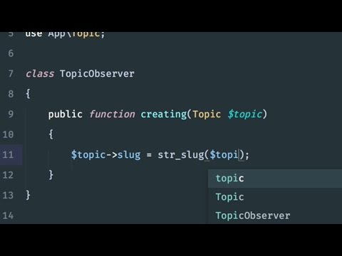 DRYing up code with Eloquent Model Observers: Solution 2: Model observer closures (3/4)