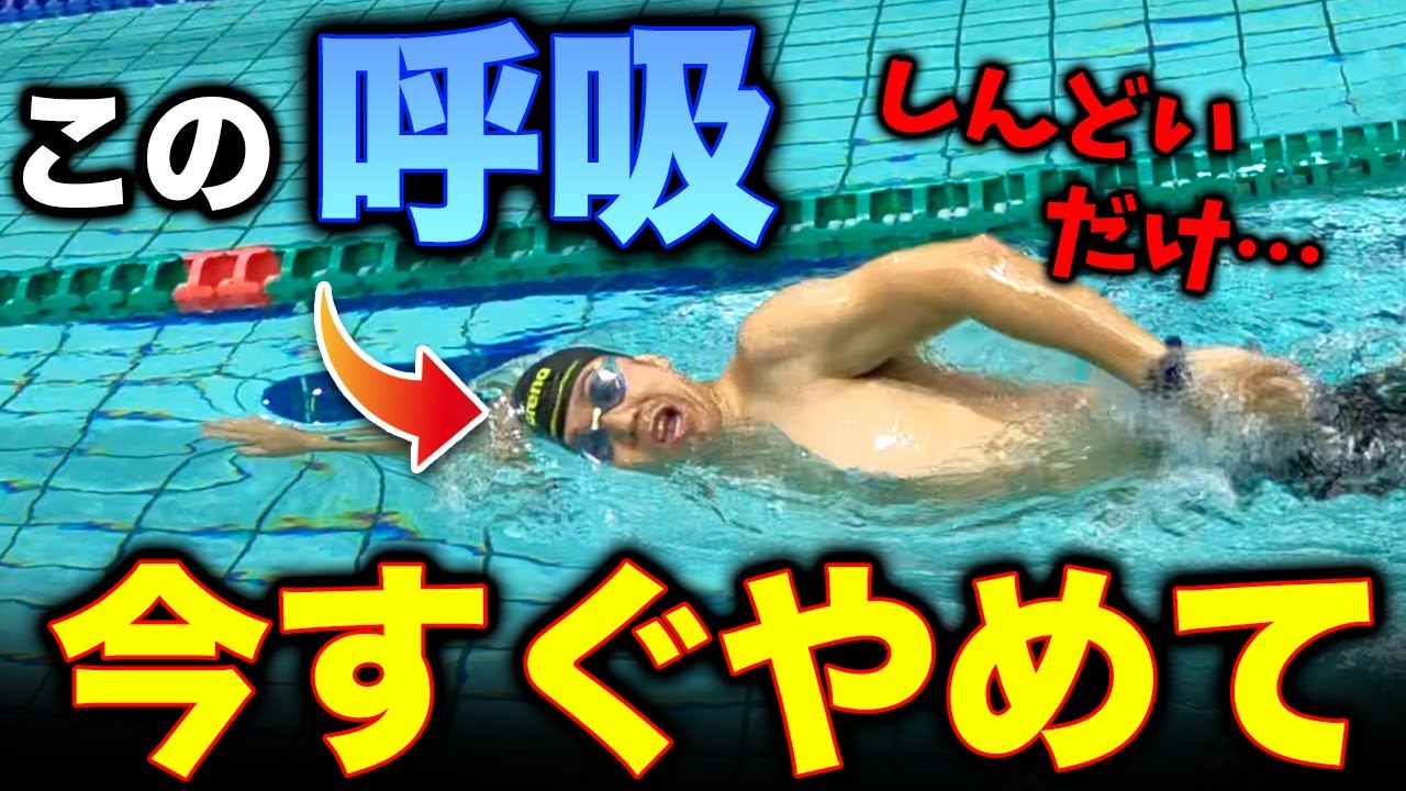 【衝撃】クロールを楽に泳ぎたいなら、もう呼吸はやめてください