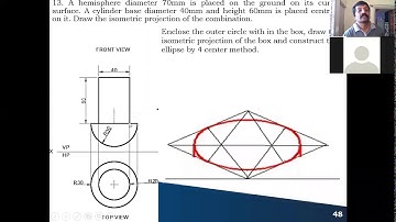 Isometric Projection of Combination of Solids 3