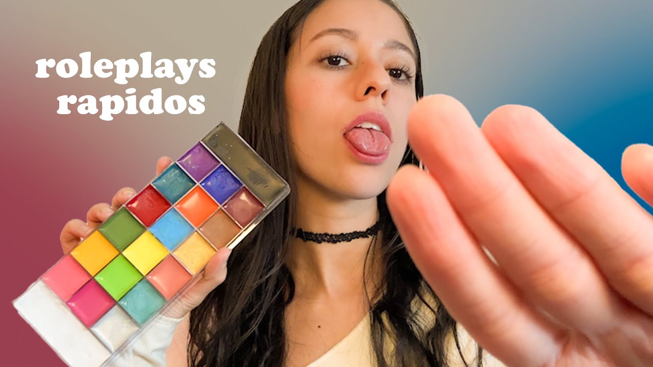 ASMR Roleplays Rápidos (Nervios Craneales, Spit Painting, Maquillaje, Corte de Pelo, Dentista, Uñas)