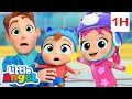 Baby John's Ice Skating Safety! | ⛸😄 Little Angel | Cartoons for Kids - Explore With Me!