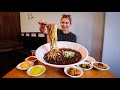 Win $100 Cash If You Can Eat This JUMBO Jjajangmyeon Challenge in UNDER 15 Minutes!
