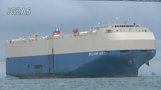 Shipspotting Japan - MV BRILLIANT ACE 自動車運搬船 MOL 2018SEP