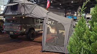 INSANE CANOPY THE BEST JEEP GLADIATOR CAMPING SETUP FROM THE CHICAGO AUTO SHOW