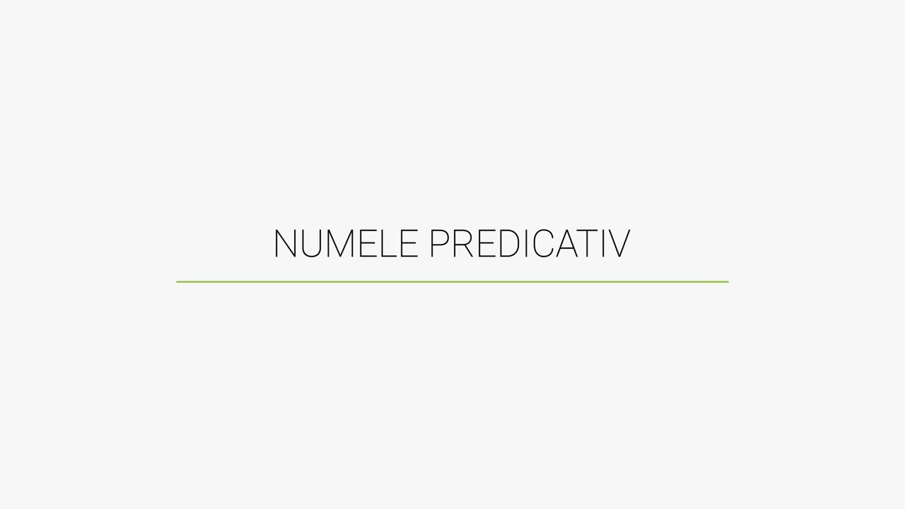 Intrebari Nume Predicativ www.youtube.com