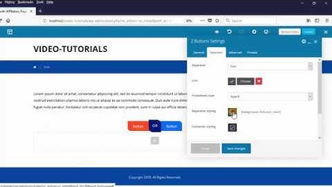 Two buttons element - XTRA WordPress Theme