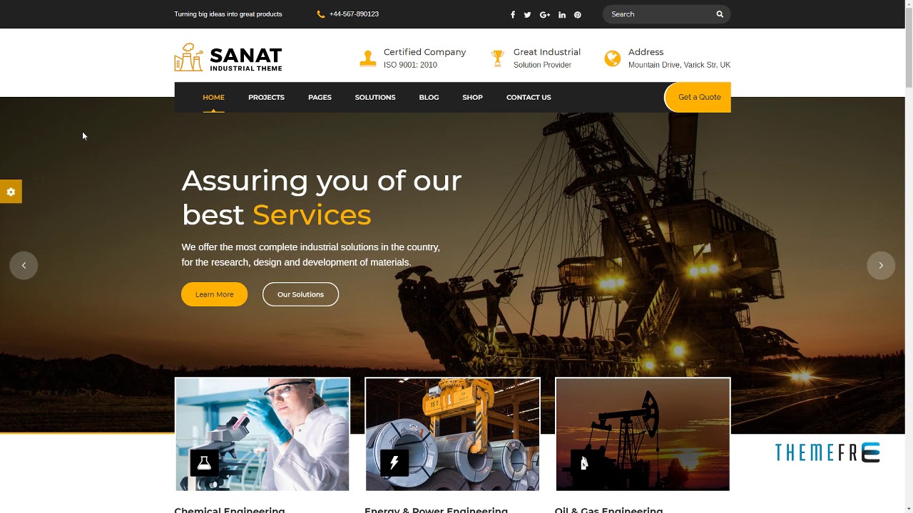 Sanat Factory and Industry WordPress Theme Brian Marlin YouTube