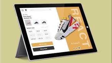 Design Nike React shopping ui - Speed Art tutorial
