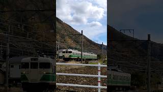 【しなの鉄道】戸倉駅発車後の115系S7編成初代長野色　#しなの鉄道 #115系 #初代長野色 #鉄道