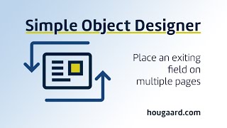 Place an existing field on multiple pages with the Simple Object Designer in Business Central