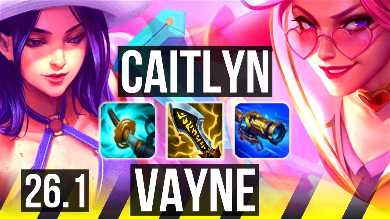 Watch Caitlyn & Janna dominate against Vayne & Milio in Master elo! 
Learn what runes to use, what items to build, understand how to lane, teamfight, and outplay your opponents as #Caitlyn. 
/// #LeagueOfLegends high elo replay 
 
Thank you for watching! 
Did you learn something new? Share it in the comments! 
If you liked this video, please leave a thumbs up, if you disliked it, be sure to give me feedback in the comments. I appreciate your support! 
 
~~~| DOMISUMREPLAY |~~~ 
High elo replays for every role and champion. Improve your gameplay. Many uploads per day. 
 
~~~| WATCH MORE |~~~ 
Main channel: https://www.youtube.com/channel/UChkYqBSmrYsPjOTK2N4pdWg?sub_confirmation=1 
Caitlyn channel: https://www.youtube.com/channel/UC3fyLyrtsUWyuu8R0dMboWg?sub_confirmation=1 
 
More replays of: 
- Caitlyn vs Vayne: https://www.youtube.com/playlist?list=PL6fNGupv9Y2W4H-jn3nOxMxVl32iheL5i 
- Caitlyn with Janna: https://www.youtube.com/playlist?list=PL6fNGupv9Y2WNxT04xaIpZz9QB3kzGvDm 
- Caitlyn ADC: https://www.youtube.com/playlist?list=PL6fNGupv9Y2Uq43TsQ93FBsWhDL49iKoJ 
 
~~~| MATCH INFO |~~~ 
GAME TYPE: Ranked Solo/Duo 5v5 
REGION: EUW 
AVERAGE RANK: Master 
SEASON: Season 2026 
PATCH: 26.1 
 
~~~| SPECTATED PLAYER |~~~ 
CHAMPION: Caitlyn 
SKIN: Pool Party Caitlyn (Obsidian) 
RANK: Master 
RIOT ID: Suzi # EUW9 
OP.GG: https://op.gg/summoners/euw/Suzi-EUW9 
RUNES: INSPIRATION - First Strike, Magical Footwear, Biscuit Delivery, Cosmic Insight; SORCERY - Absolute Focus, Gathering Storm (Attack Speed + Adaptive Force + Health) 
 
~~~| OPPONENT |~~~ 
CHAMPION: Vayne 
SKIN: Aristocrat Vayne 
RANK: Master 
RUNES: PRECISION - Fleet Footwork, Triumph, Legend: Alacrity, Coup De Grace; DOMINATION - Sudden Impact, Ultimate Hunter (Attack Speed + Adaptive Force + Health) 
 
I am not one of the summoners playing in the matches uploaded to this channel, so I am unfortunately unable to answer questions about decisions made by the summoners in the game. 
 
played at 2026-01-10 02|03|26 (CET); rec on wd-grille at 2026-01-11 13|17|04 (CET); mtdt at 2026-01-11 14|33|26 (CET); EUW-7678215544-ADC-BLUE