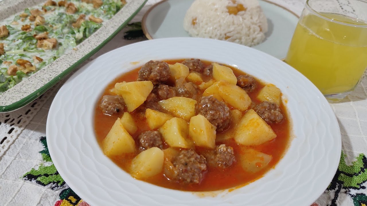 BASİT VE KOLAY BİR YEMEK TARİFİ ▶️ PATATESLİ SULU KÖFTE /İFTAR MENÜSÜ
