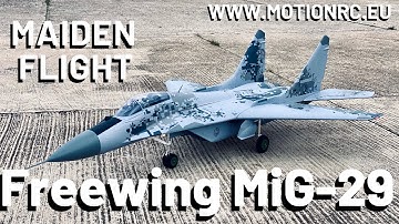 Freewing MiG-29 twin 80mm EDF Jet - MAIDEN FLIGHT (4K)