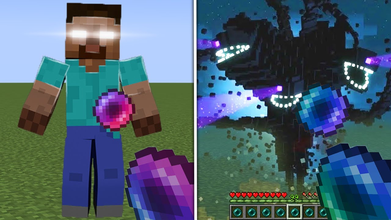 What's inside different bosses and mobs in Minecraft? New Mods - YouTube