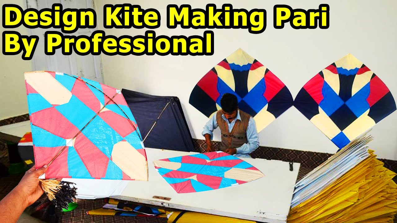 Beautiful Design Kite Making Pari | Step by Step Tutorial By Kites ...