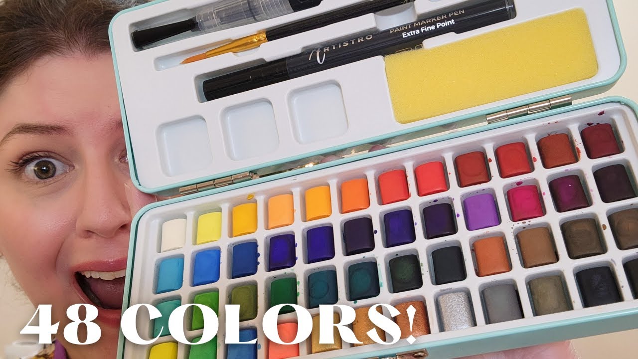 🧐 My honest opinions about the MeiLiang 48 Watercolor Set! 