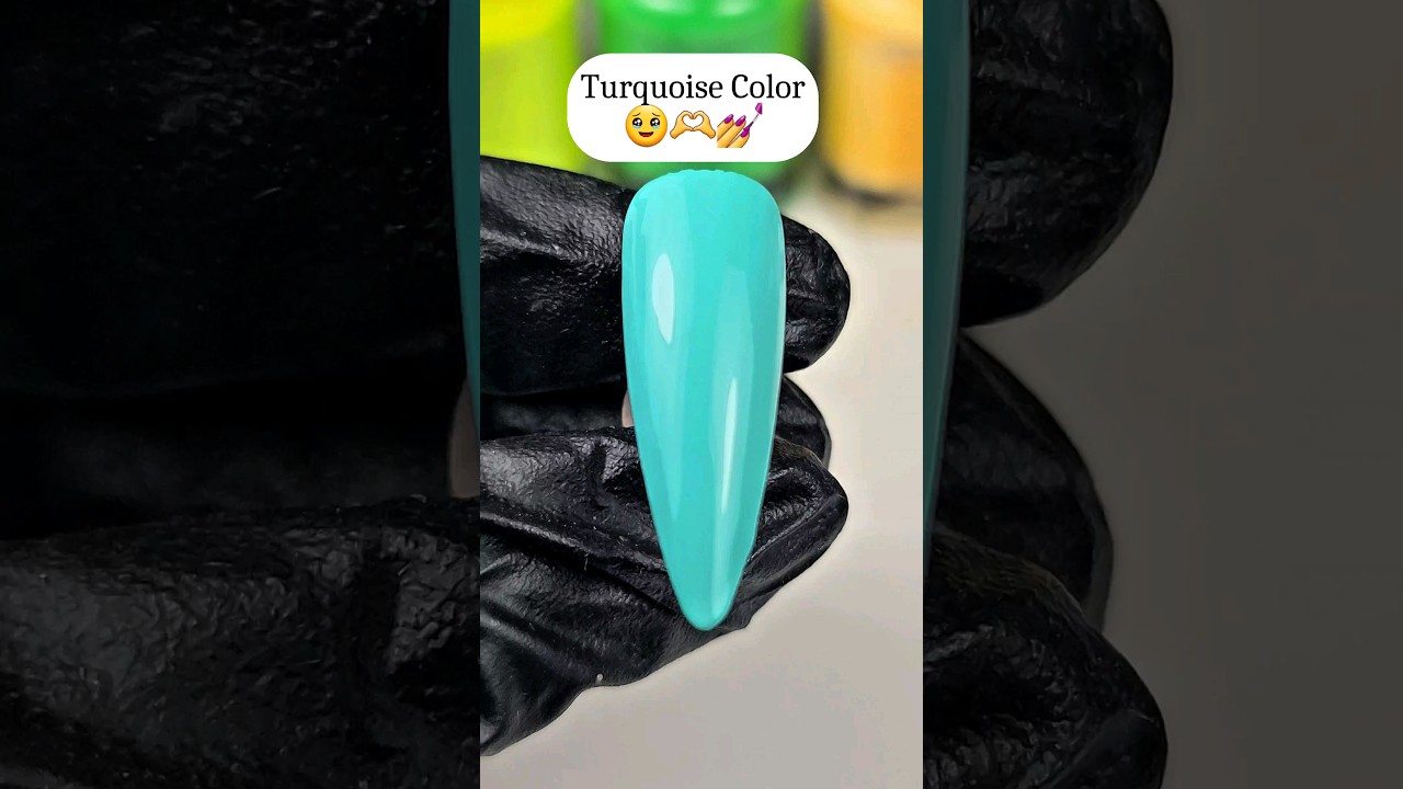 DIY Turquoise Gel Polish | Vibrant Nail Color Mixing Tutorial 🌊💅 