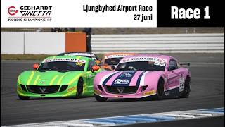 GINETTA GT5 | LIVE | AIRPORT RACE | 27 JUNI - RACE 1