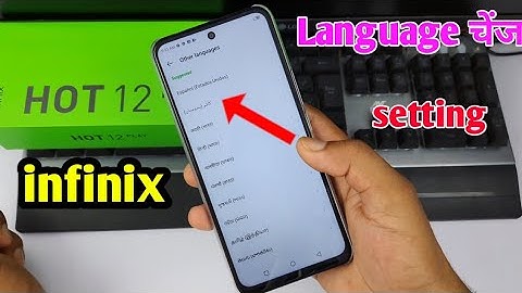 infinix hot 12 play change language setting | infinix hot 12 play me language change kaise karen