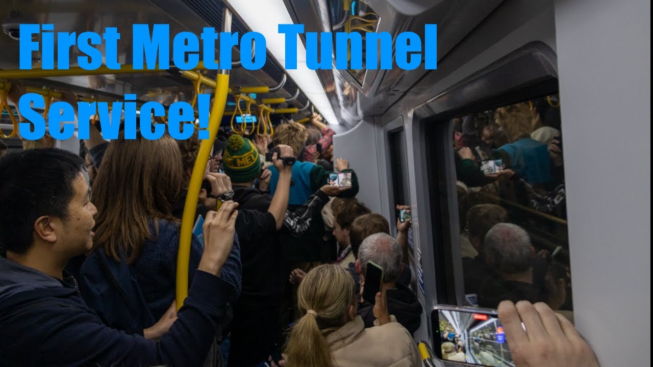First Metro Tunnel train