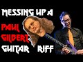 Completely butchering a paul gilbert guitar lesson  nsfw language