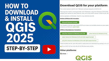 How to Download & Install QGIS 2025 | Step by Step Tutorial for Beginners