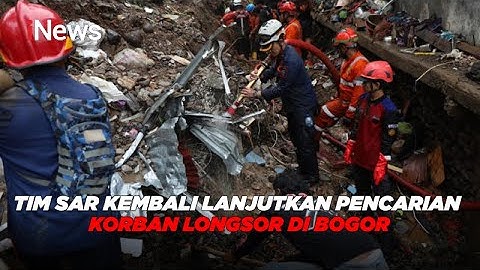 Tim SAR Kembali Lanjutkan Pencarian Dua Korban Longsor di Bogor #iNewsSiang 17/03