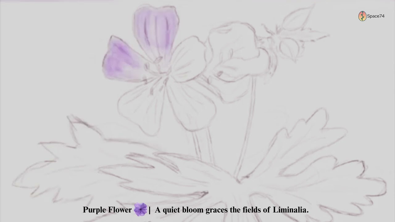 Purple Flower 🪻 | A quiet bloom graces the fields of Liminalia.