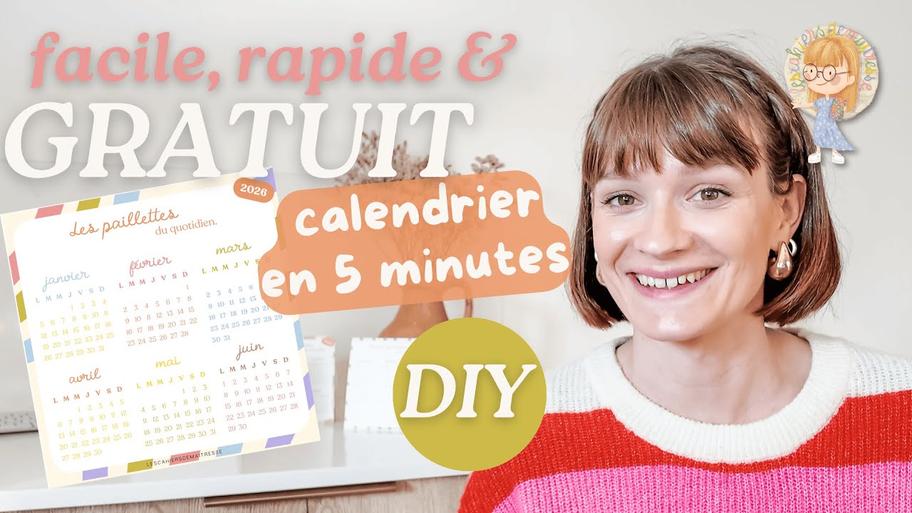Lot De 2 Calendriers De Bureau Vierges DIY - Planificateur Personnalisable Bleu Pour Bureau Et École