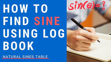 Logarithmic And Mathematical Tables V3 | How to find sine or sin of an angle using log book or table
