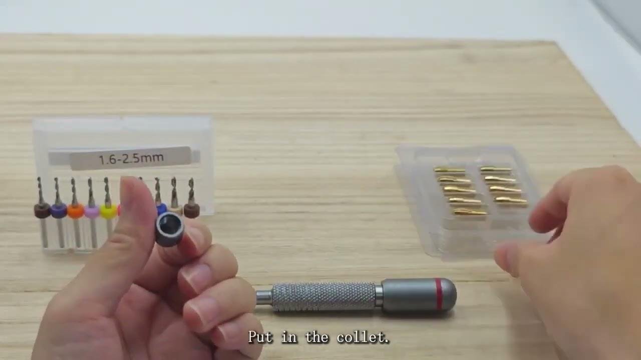 11 or 21-Piece Needle Vise Set Decompression Hand Twist Drill Doub