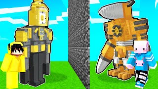 TİTAN CLOCK MAN VS TİTAN DRİLL MAN | Minecraft